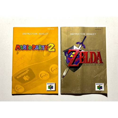 Nintendo 64 N64 manual bundle lot Good shape!🔥Mario Party 2 and Zelda Ocarina
