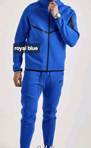 Neu Nike Tech Baumwolle Jogginganzug Reißverschluss Hoodie & Jogginghose Herren Lila Md. Lesen