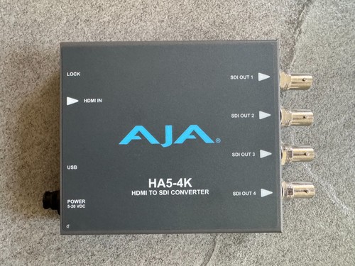 AJA HA5-4K Mini Converter – HDMI to Quad 3G-SDI, 4K/UHD Input up to 60 fps