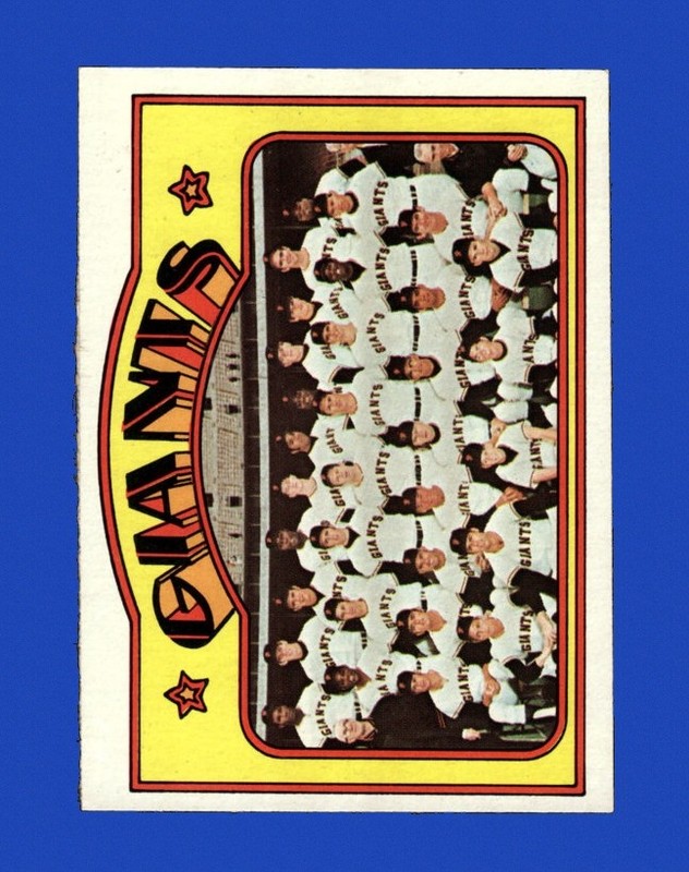 1972 Topps Set-Break #771 San Francisco Giants NR-MINT *GMCARDS*