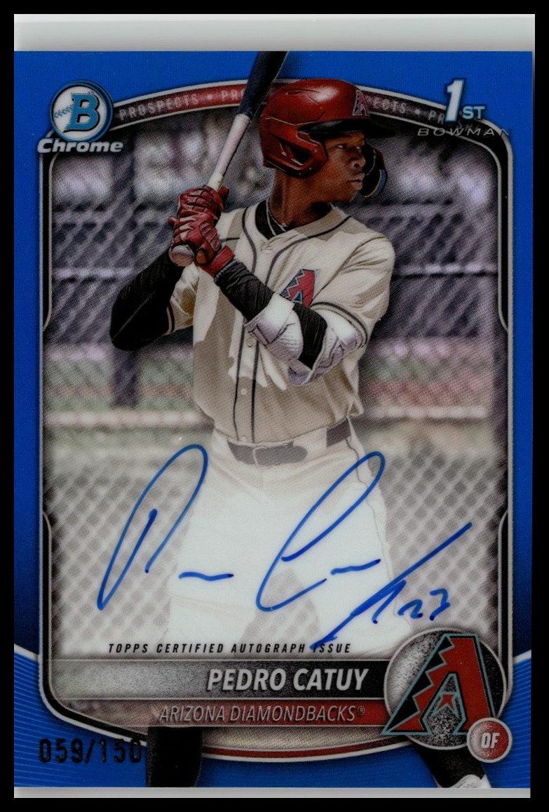 2025 Bowman Chrome #CPA-PC Pedro Catuy True Blue Auto /150