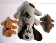 Lot Of 3 Pound Puppies 18" Dog 8" Plush Stuffed 1985 Tonka Newborn