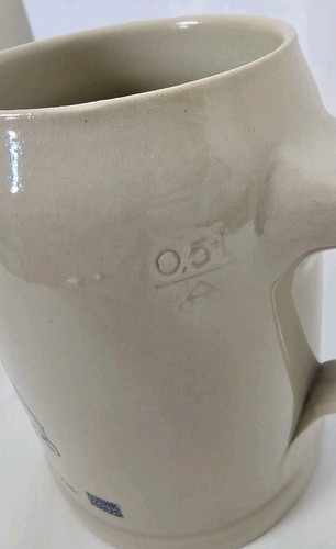 German Beer Stein Wink Haus Half Litre Salt Glaze Heavy - Picture 6 of 9