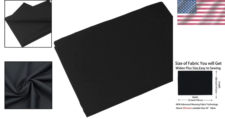 ECO Dye Processed Black Cotton Fabric - Perfect for Sewing Crafts by the Yard - Image 2 of 4