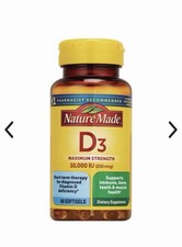 Nature Made Vitamin D3 10,000 IU 250 mcg Softgels - Immune Bone, 60