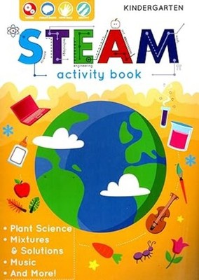 Kindergarten STEAM Activity Book Learning Hands On Workbook Fun Paperback