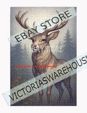 1000 piece jigsaw puzzle Forest Majesty mountain wildlife elk