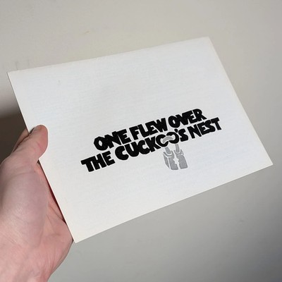 One Flew Over the Cuckoo's Nest (1975) Synopsis Sheet [folded, as issued] 24x34