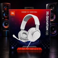 JBL Quantum 100 Wired Over-Ear Gaming Headset - White