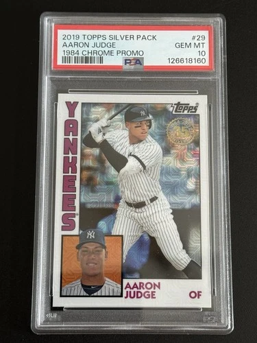2019 Topps Silver Pack 1984 Topps Chrome Aaron Judge #T84U-29 PSA 10 GEM MINT!