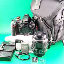 Nikon D3000 10.2MP DSLR Camera Bundle w/18-55...