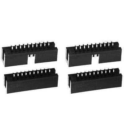 20-Pin 2x10 2.54mm Pitch IDC Sockets  Straight Box Male Sockets, 22 Pcs