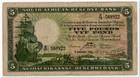 SOUTH AFRICA,5 POUNDS,1940,P.86b,F-VF