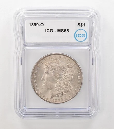 1899-O Morgan Silver Dollar MS65 ICG Beautiful Tone Reverse *6878