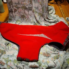 RC Pets Packable reflective dog coat- M - Crimson Red - Reflective 