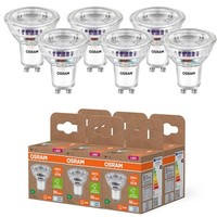 6-Pack Osram GU10 PAR16 Led Strahler Star Besonders Effizient 36° 2W Wie 50W