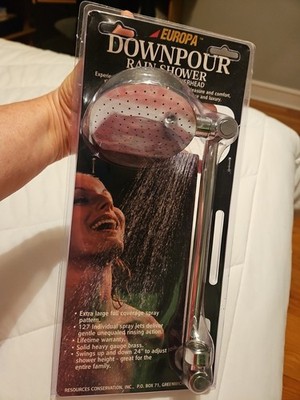VTG Europa Downpour Rain Shower Polished Brass Ultimate Showerhead DP-961 NEW 