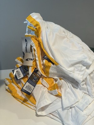 lot of 40 champpro sports shorts youth small White And Yellow Stripes