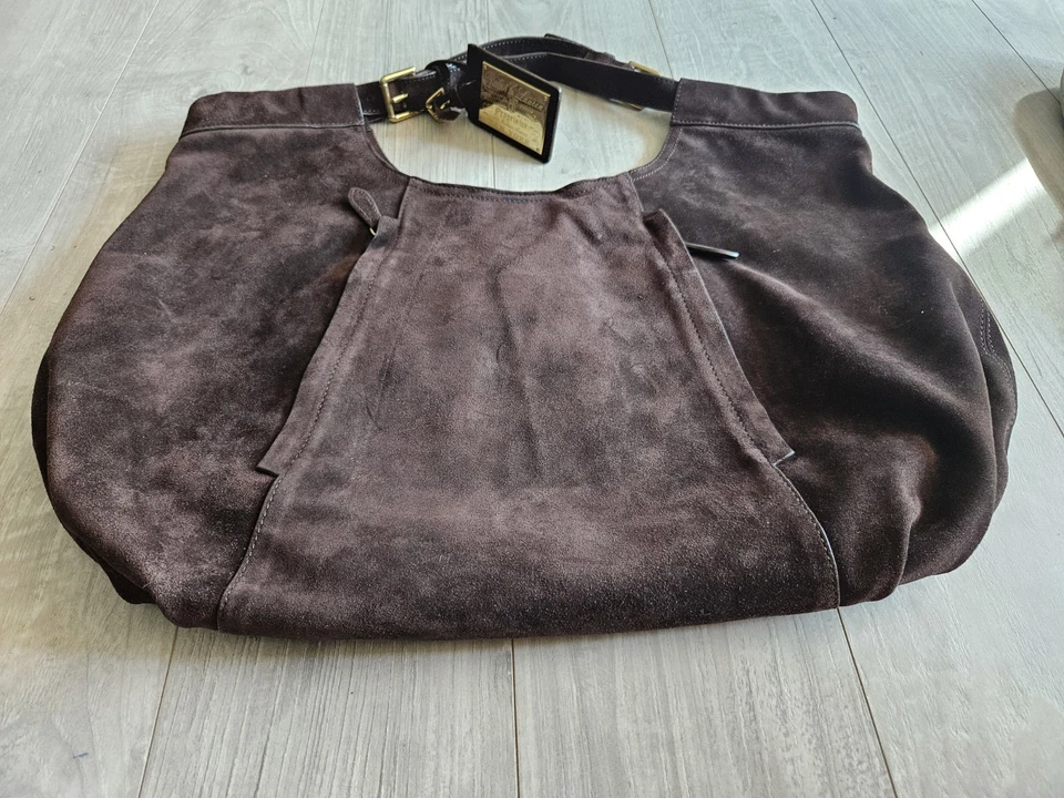 Ralph Lauren Suede Hobo Bag Brown  - Image 4 of 4