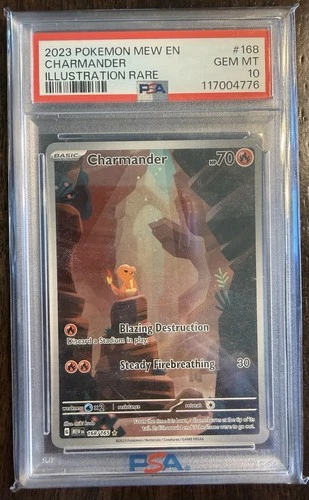 Charmander Sv: Scarlet & Violet 151 Illustration Rare Holo 168/165 PSA 10