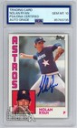 Nolan Ryan 1984 Topps Autograph Card #470 PSA/DNA 10
