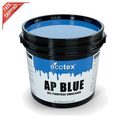 128oz AP Blue Silk Screen Printing Emulsion - Durable & Long-Lasting Performance