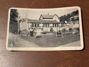 Vintage West Duluth MN "The Same Old Place" Cabins Business Card