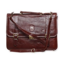 Aigner, Aktentasche, Unisex (Erwachsene), Leder, Braun, 37, 12, 26 cm #W0r