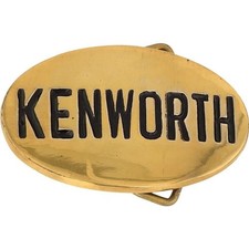 New Brass Kenworth Truck Trucker Driver Semi Trucking NOS Vintage Belt Buckle