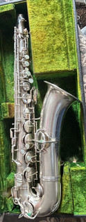 Vintage Elkhart C.G. Conn New Wonder Alto Saxophon versilbert 1922 #92914L USA