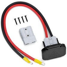 1 Pair 50 A Battery Quick Connect Disconnect Connector, 8AWG 1.64ft Grey Powe...