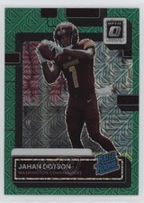 2022 Donruss Rated Rookie Optic Preview Green Mojo Prizm Jahan Dotson 1gf1