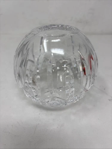 Waterford Crystal Vintage 4" Lismore Rose Bowl vase 3 3/4" in diameter