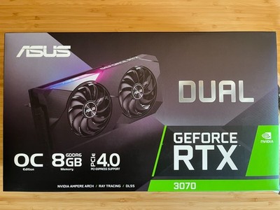 ASUS Dual GeForce RTX 3070 OC 8GB GDDR6 Graphics Card (DUAL-RTX3070-8G)