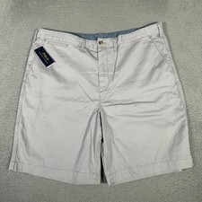 Polo Ralph Lauren Shorts Mens 42 Gray Relaxed Fit Chino 10" Casual Cotton Pony