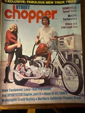 Vintage Street  Chopper Magazine December, 1971 Jerry Irwin, Bonneville  