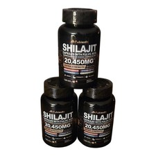 3 Pack Shilajit 120ct Fulvic Acid Ashwagandha Ginseng Ginkgo Exp 09/2026