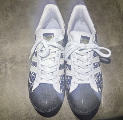 adidas Superstar 'All Over Print - Black' FV2820. 9.5 Men s.