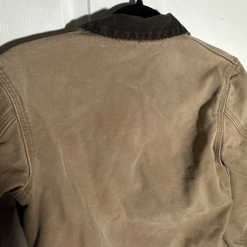 Carhartt Detroit Jacket Sherpa Lined Youth Large (10/12) YYJ97 BRN L Made In USA - Picture 12 of 14