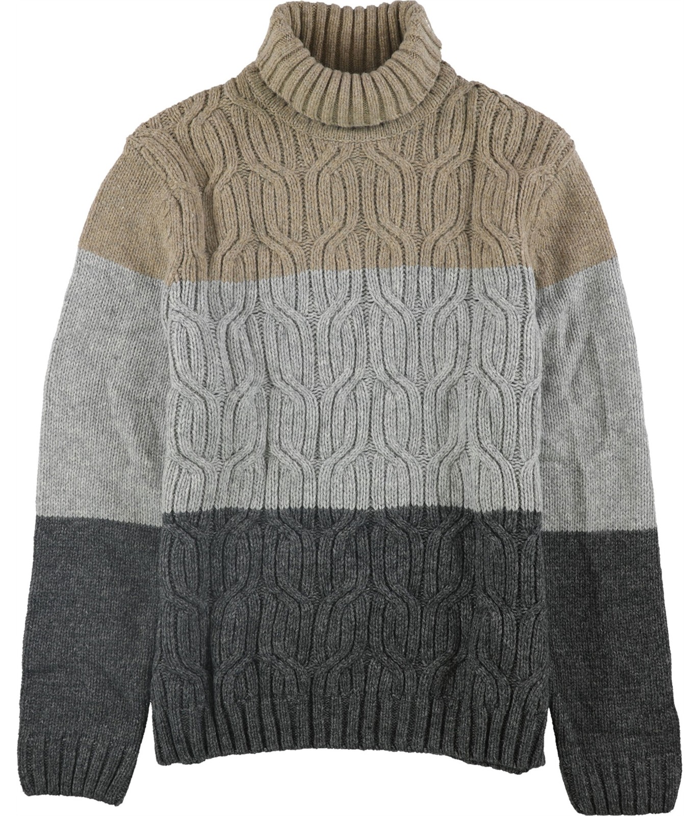 Tasso Elba Mens Colorblocked Knit Sweater Grey Small 8290₽