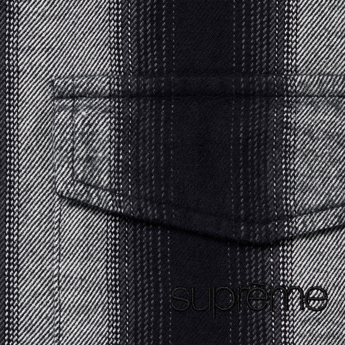 Supreme Stripe Flannel Zip Up Shirt 'Black' S | eBay Supreme Stripe Flannel Zip Up Shirt 'Black' S | eBay