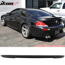 Fits 04-08 BMW E63 6 Series Coupe V Style Rear Trunk Spoiler Wing ABS Unpainted