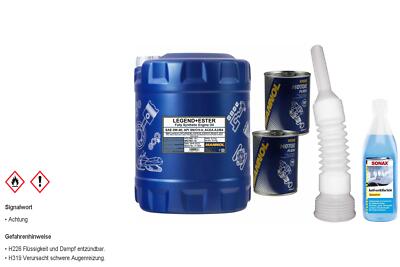 10L MANNOL Motoröl SAE 0W-40 LEGEND+ESTER inkl. Additiv Auslaufschlauch
