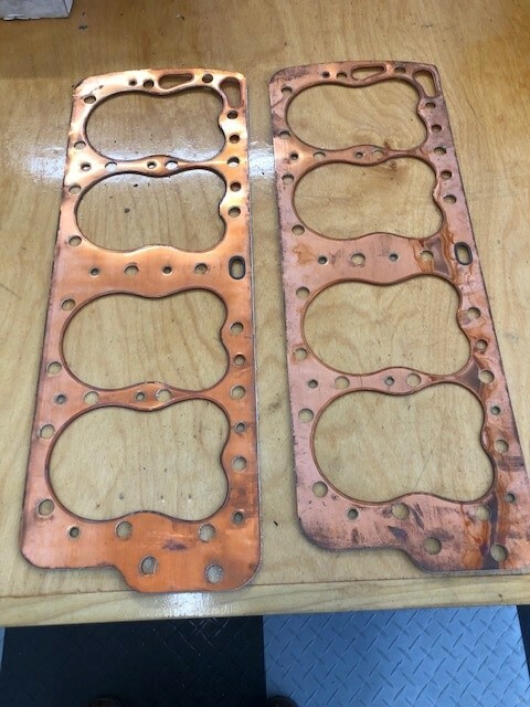 NOS Copper Fel-Pro Flathead Ford & Mercury Head Gasket #7587C 3 3/8 ...