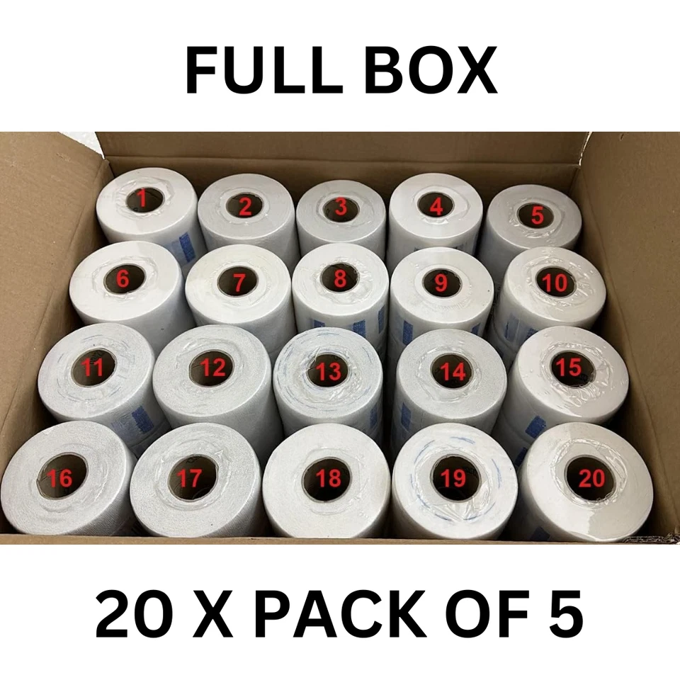 FULL BOX Neck Strip Rolls || Elastic Disposable Paper Collar Barber 20 SLEEVES