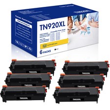 6PK TN920 TN920XL Toner Compatible With Brother MFC-L5717DW HL-L5215DW
