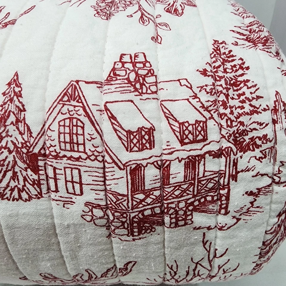 Edredón y fundas de algodón Woodland Christmas Cabin Farmhouse Ciervo Reno King Foto 3 de 4