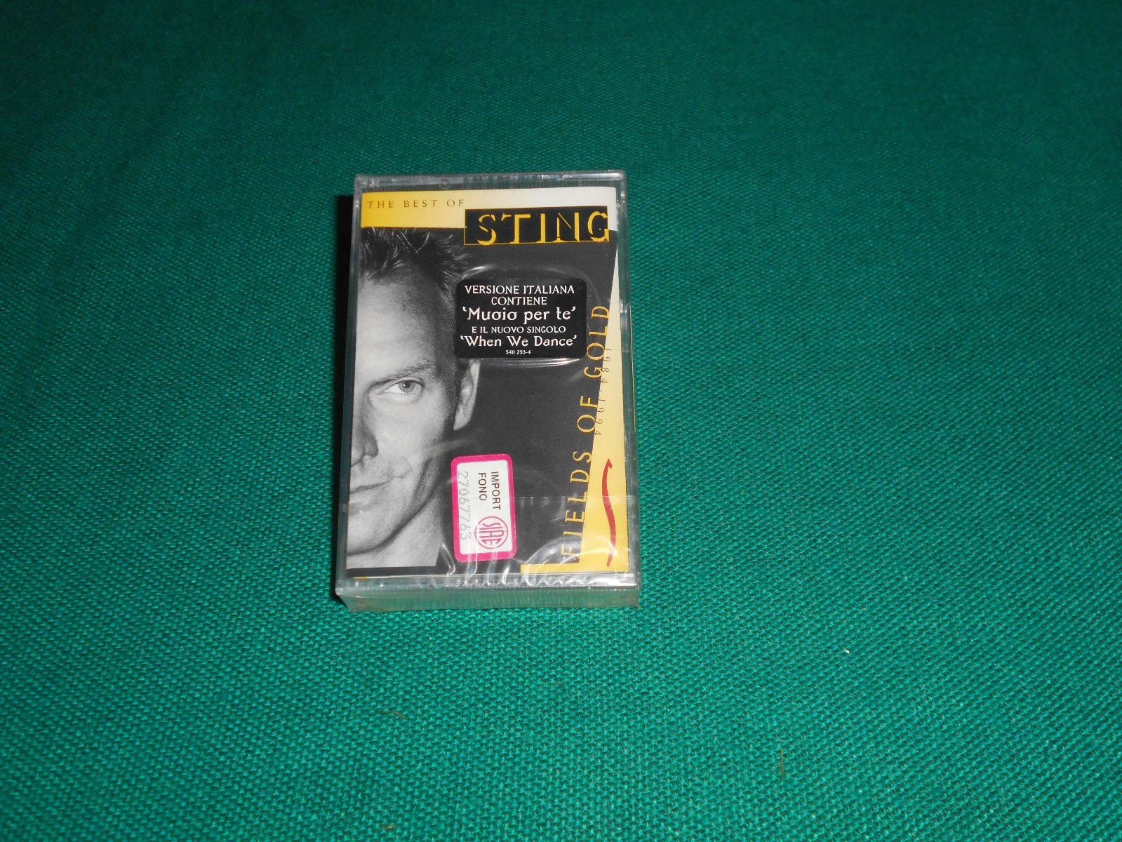 Sting ‎– Fields Of Gold: The Best Of Sting 1984 - 1994  Musicassetta Sigillata