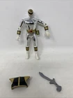 VINTAGE BANDAI 1995 POWER RANGERS MOVIE WHITE RANGER CHROME SILVER METALIC