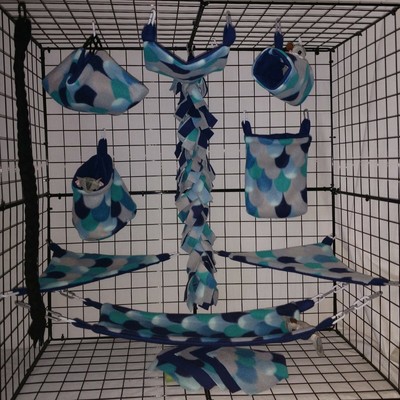 sugar glider fleece cage sets